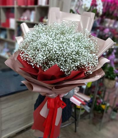 Букет цветов из: Гипсофила в Верхнее Мячково