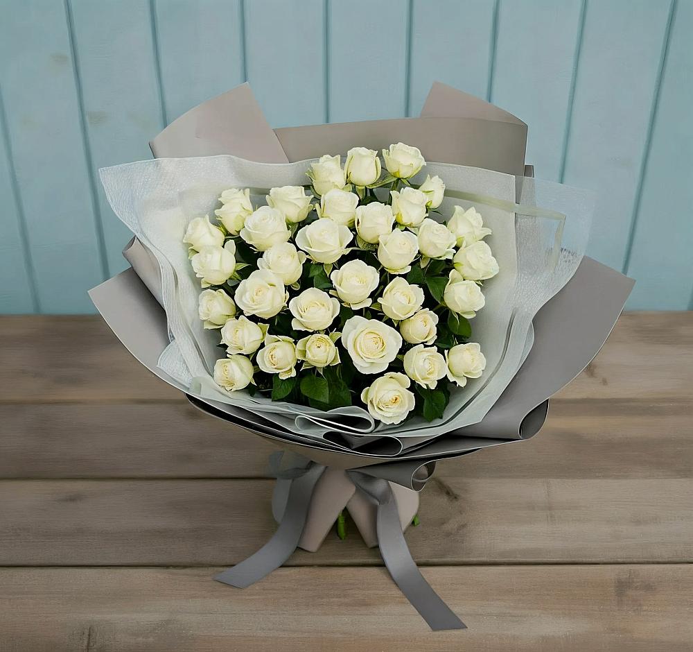 Букет Белоснежная нежность в Верхнее Мячково