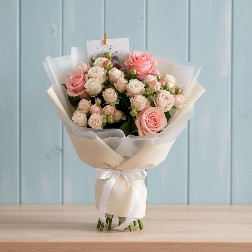 Букет цветов из: Розы в Верхнее Мячково