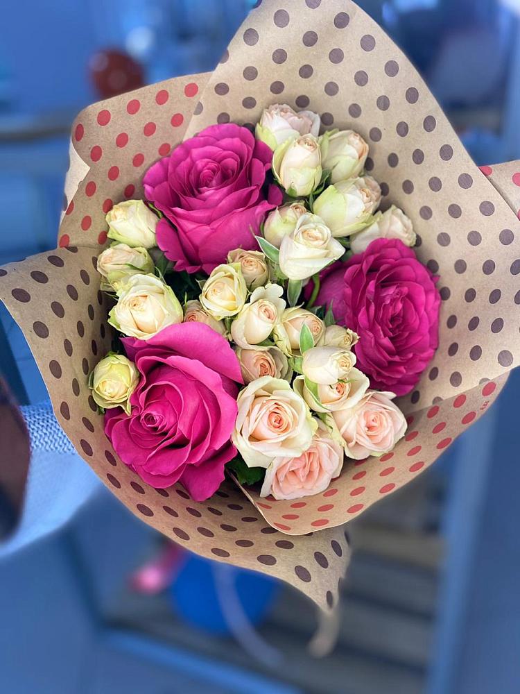 Букет цветов из: Розы в Верхнее Мячково