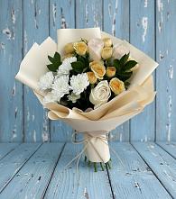 Букет цветов из:  Розы и Хризантемы в Верхнее Мячково