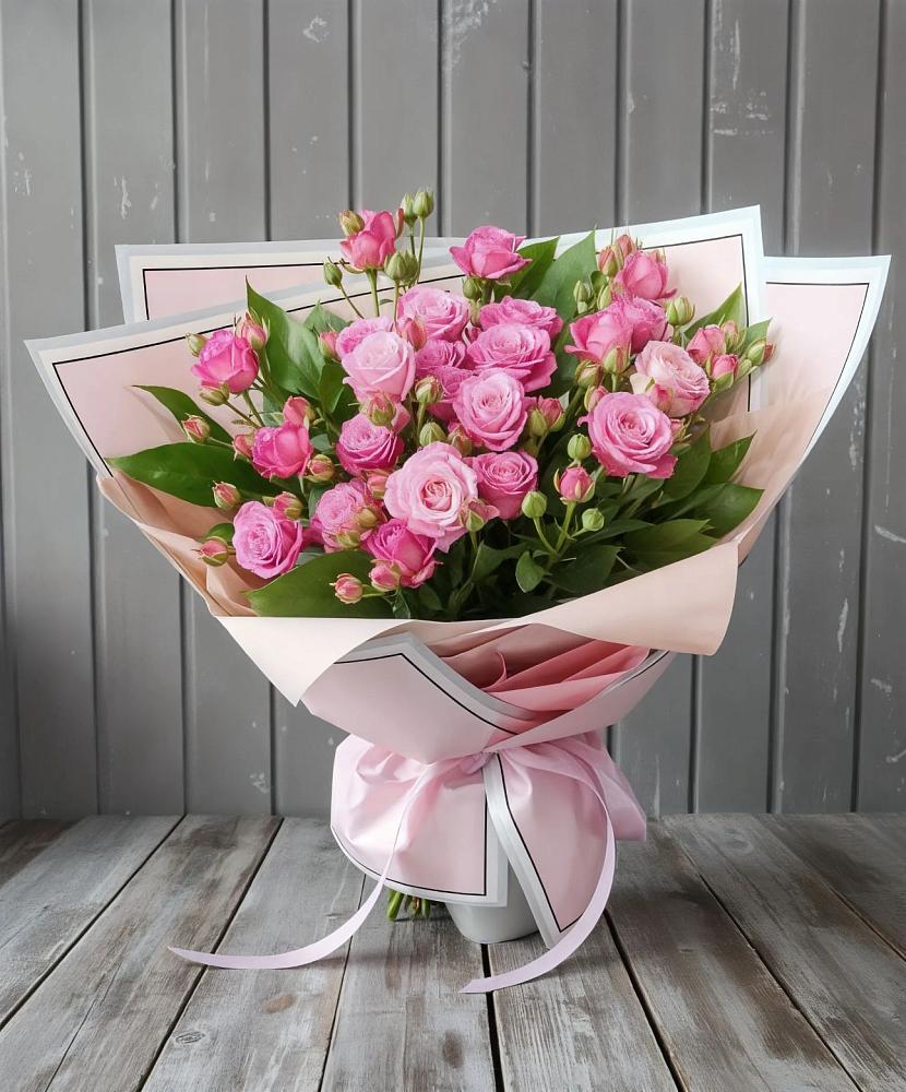 Букет Розовый кустик в Верхнее Мячково