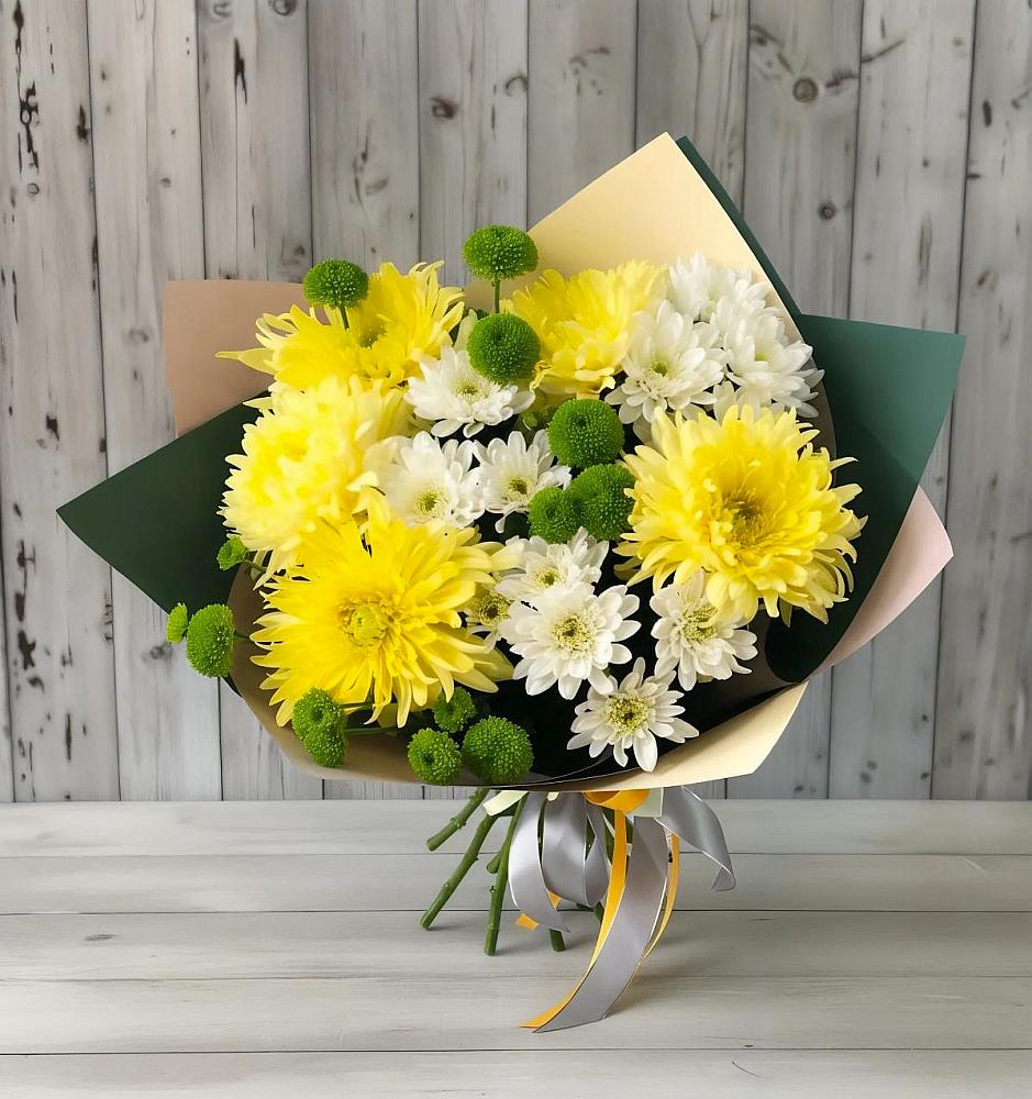 Букет цветов из: Хризантемы в Верхнее Мячково