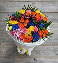 Букет цветов из:  Розы и Хризантемы в Верхнее Мячково