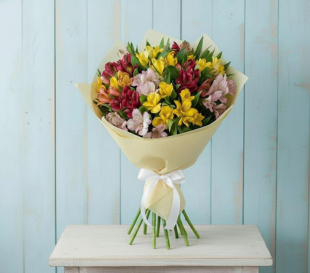 Букет цветов из: Альстромерии в Верхнее Мячково