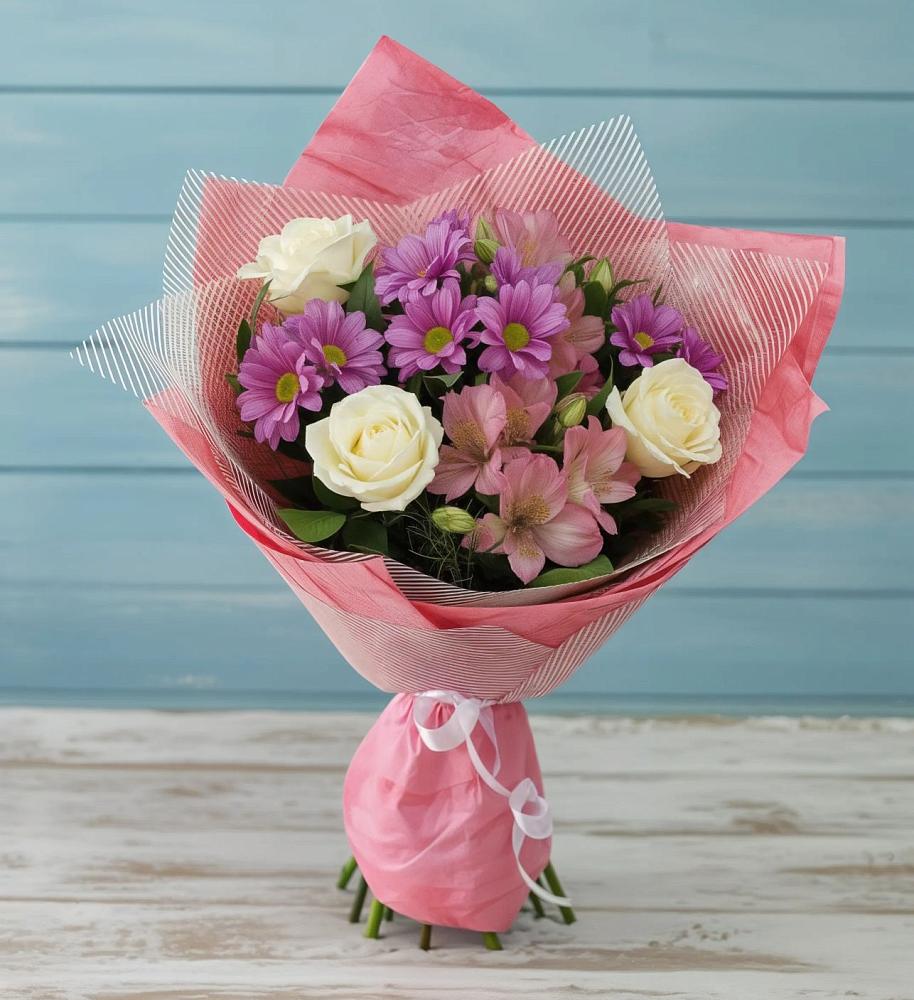 Букет цветов из: Герберы в Верхнее Мячково