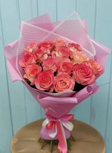 Букет 15 Розовых роз Равель в Верхнее Мячково