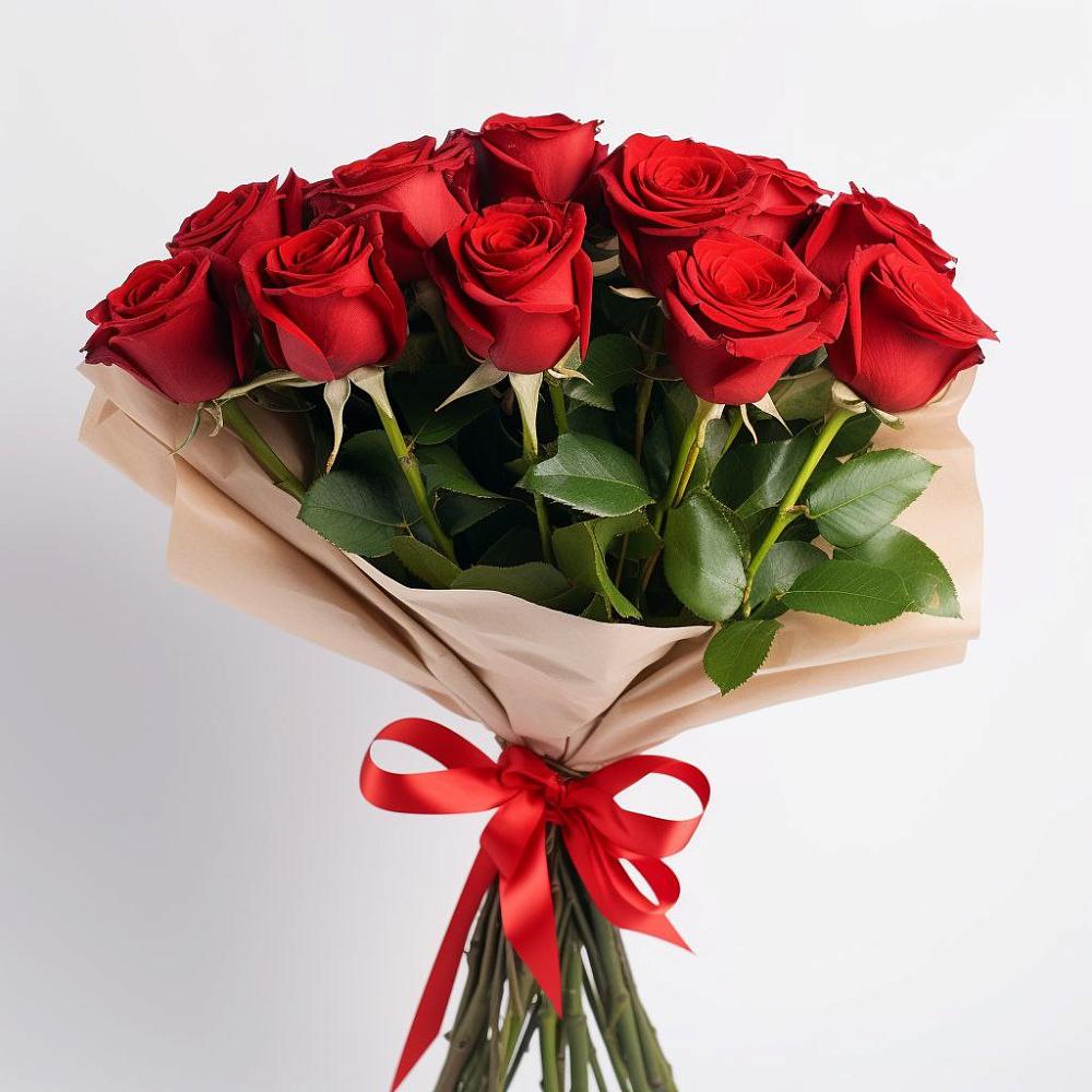 Букет 11 Красных роз Эдлесс Лав в Верхнее Мячково