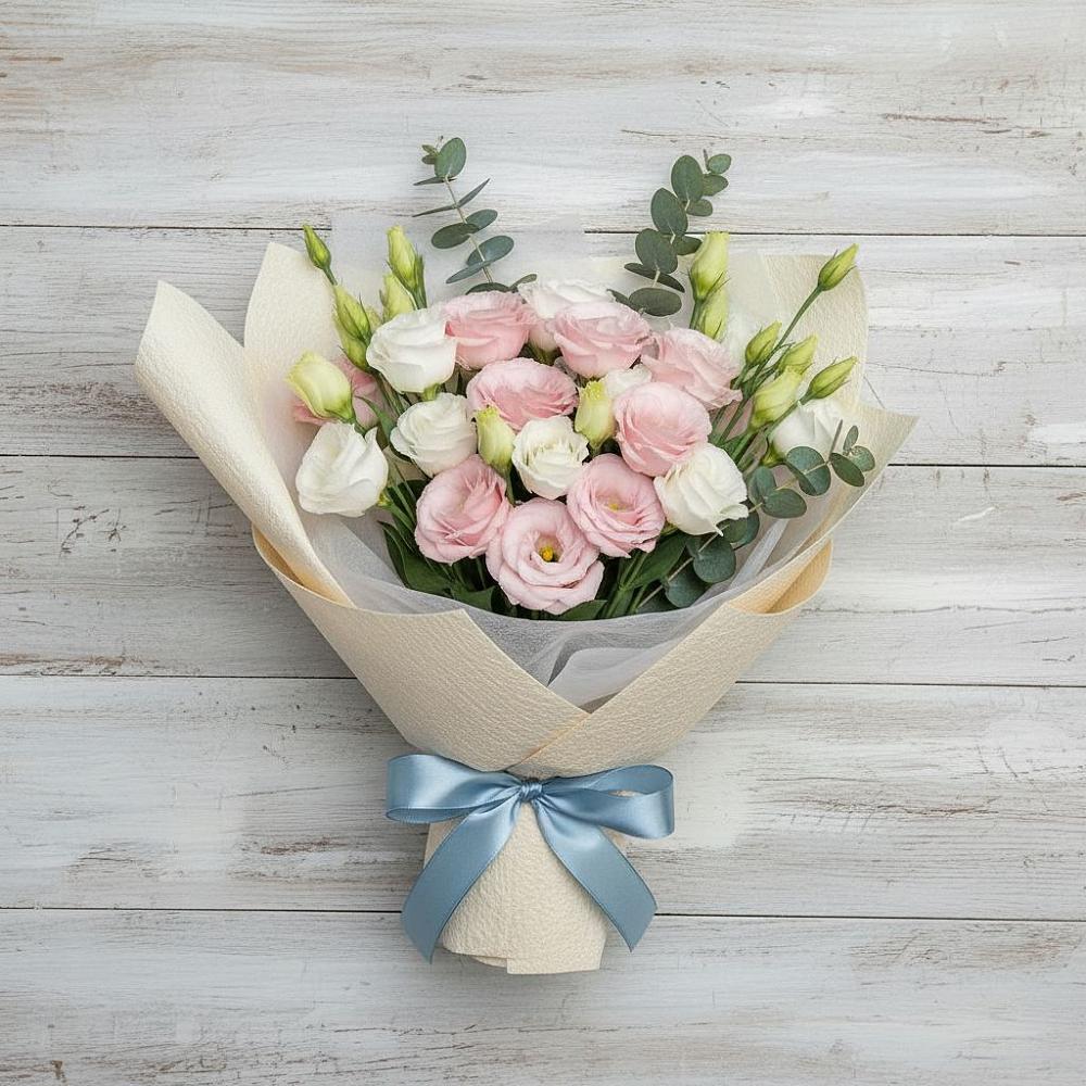 Букет цветов из: Лизиантусы в Верхнее Мячково